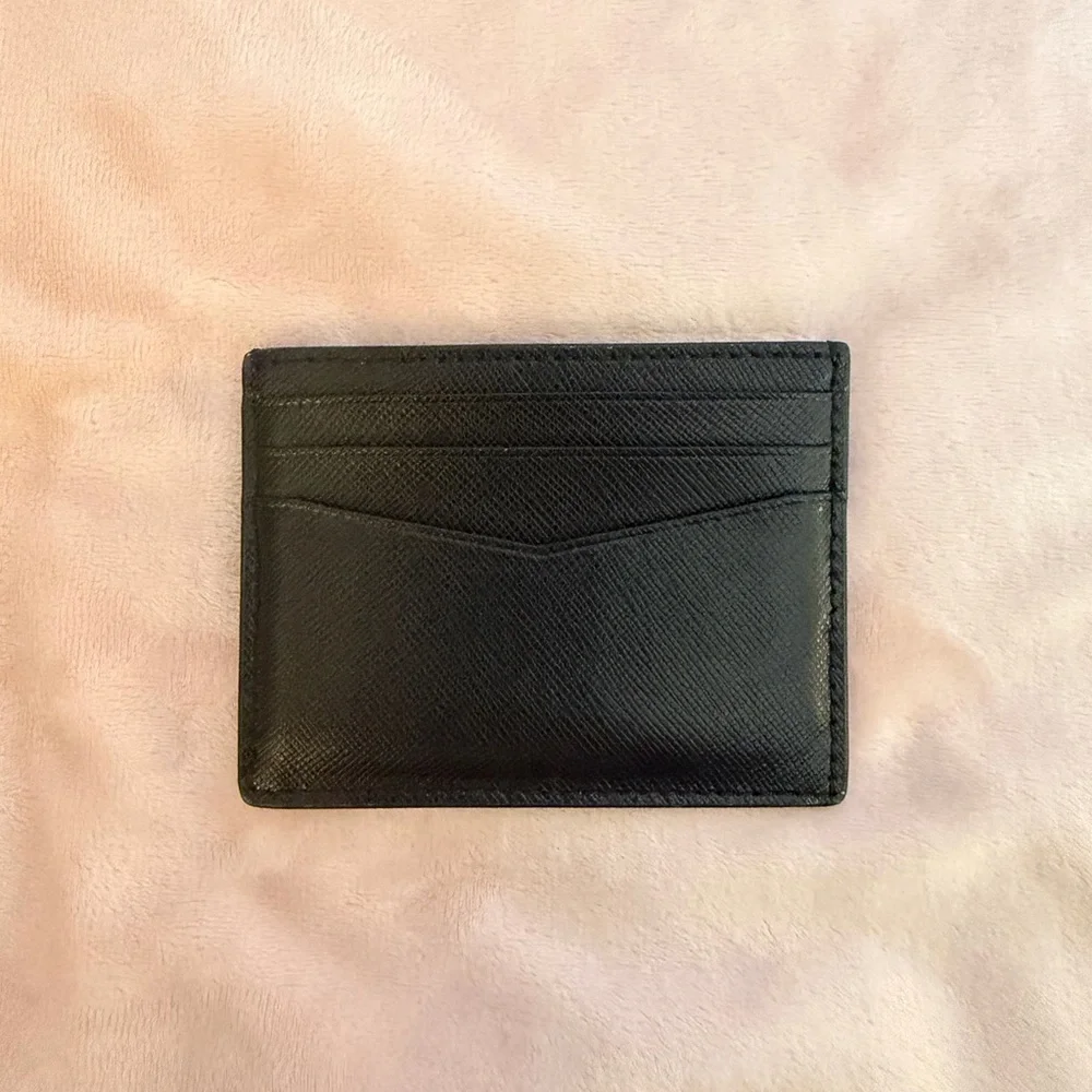 Kate Spade Black Leather Card Wallet - Picture 2 of 3